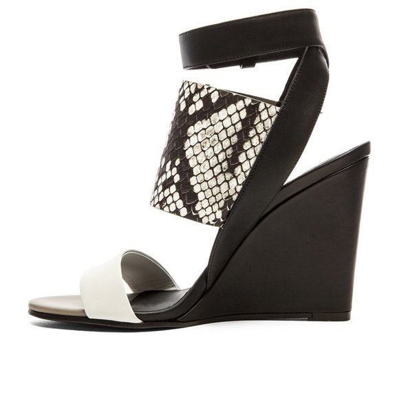 Vince Kyra Wedge Sandals (Python/Snake Leather) - Picture 6 of 6